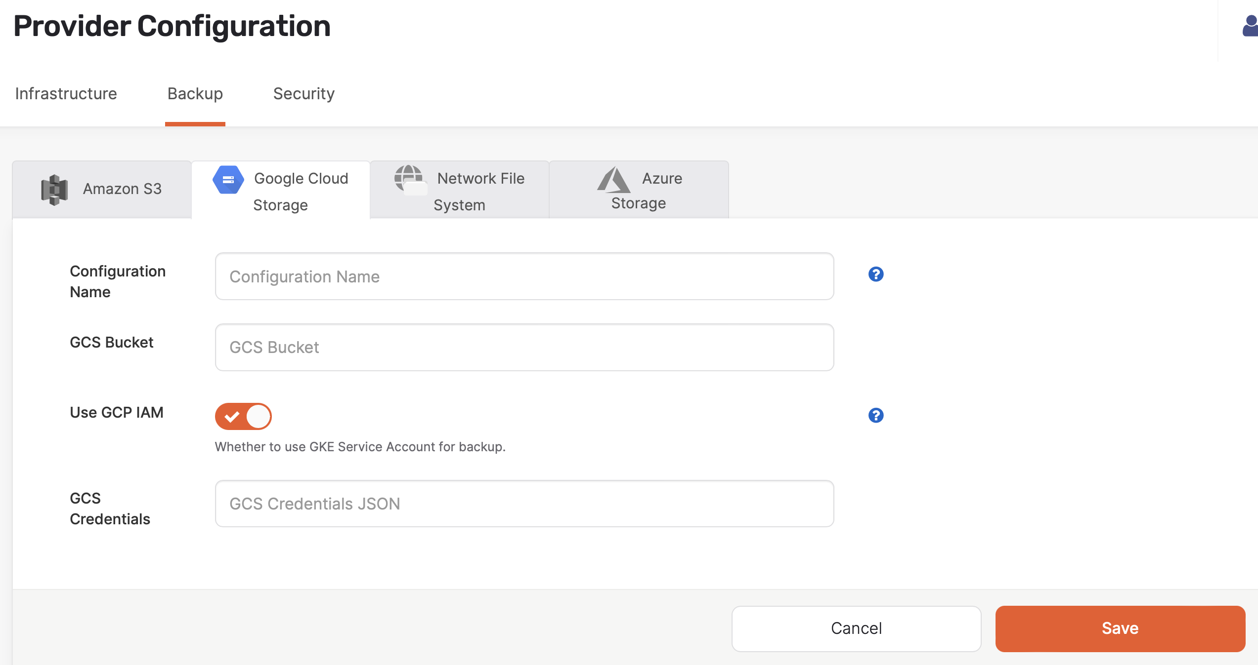 GCS Configuration GCS Configuration